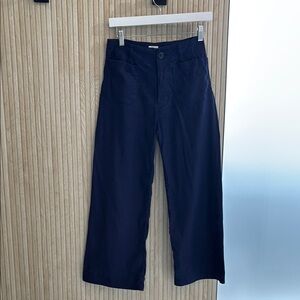 Anthropology -Maeve Navy, Linen, Wide-Leg Pants